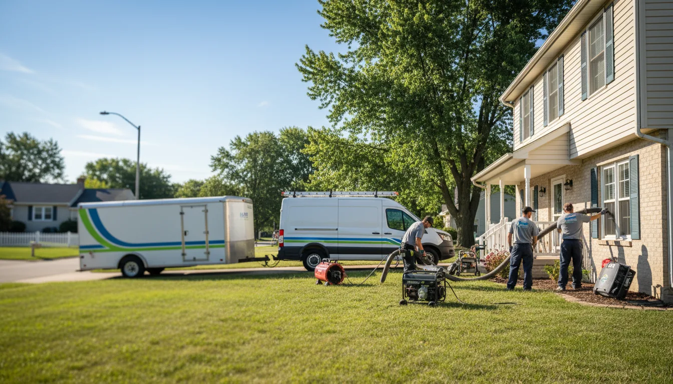 Flooded Basement Restoration And Cleanup With Repair in Pease, MN near me